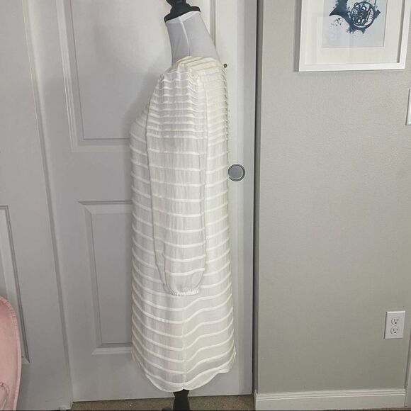 Massimo Dutti Cream Dress size 42/L - Picture 3 of 14